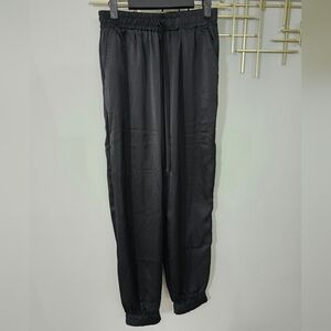 Silk / Satin Black Joggers​